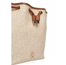TOMMY HILFIGER MONOPLAY BUCKET LE ΤΣΑΝΤΑ ΓΥΝΑΙΚΕΙΑ BEIGE