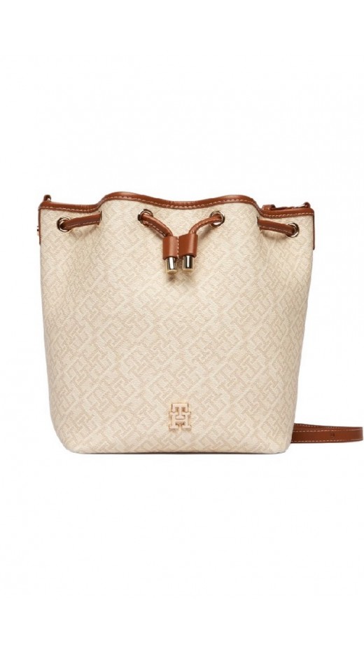 TOMMY HILFIGER MONOPLAY BUCKET LE ΤΣΑΝΤΑ ΓΥΝΑΙΚΕΙΑ BEIGE