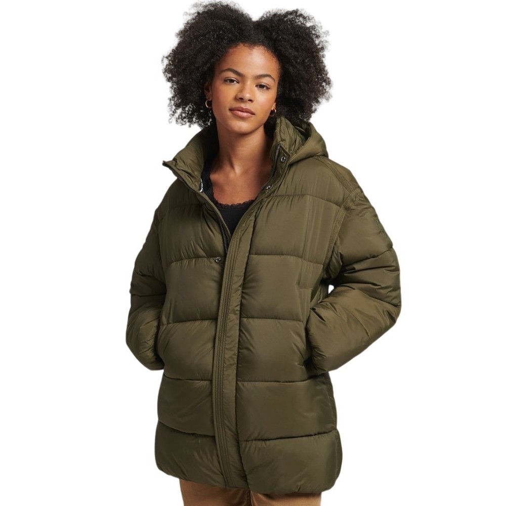 ΜΠΟΥΦΑΝ D3 CODE XPD COCOON ΓΥΝΑΙΚΕΙΟ SUPERDRY OLIVE