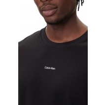 CALVIN KLEIN SS STRETCH PIQUE NANO EASY TEE T-SHIRT ΜΠΛΟΥΖΑ ΑΝΔΡΙΚΗ BLACK