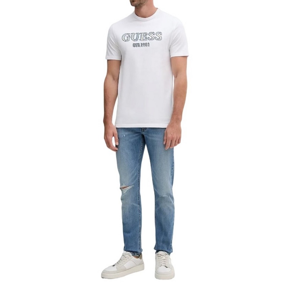 CALVIN KLEIN JEANS SLIM TAPER MEDIUM SHOWER JEAN ΠΑΝΤΕΛΟΝΙ ΑΝΔΡΙΚΟ BLUΕ DENIM