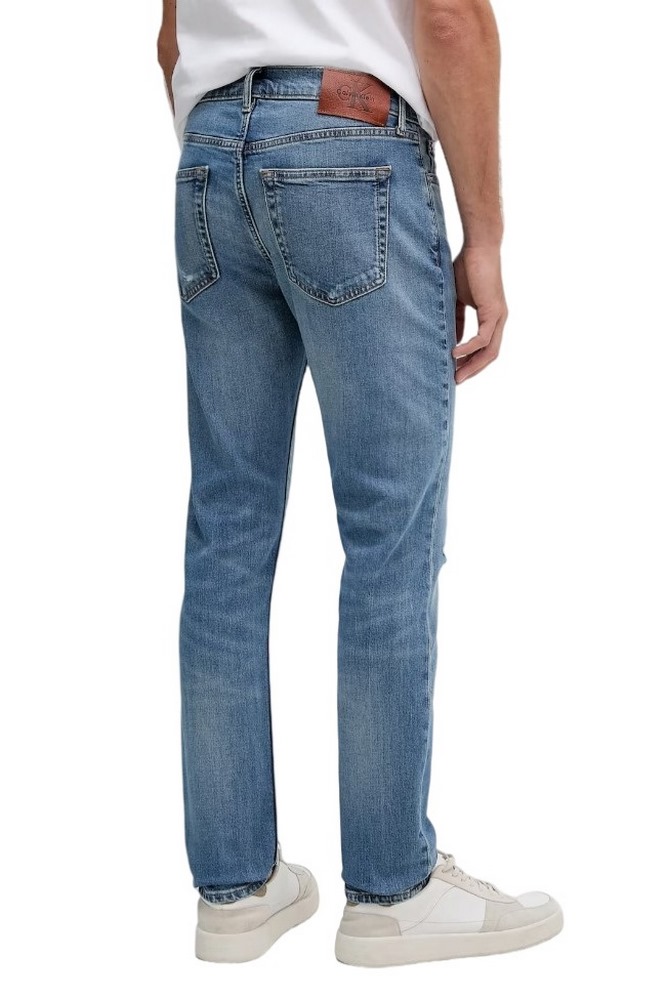 CALVIN KLEIN JEANS SLIM TAPER MEDIUM SHOWER JEAN ΠΑΝΤΕΛΟΝΙ ΑΝΔΡΙΚΟ BLUΕ DENIM