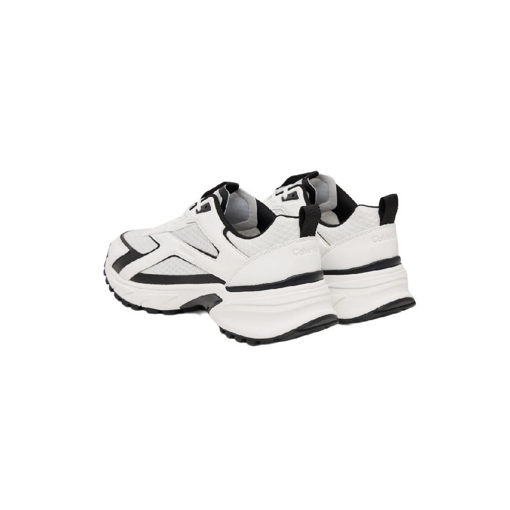 CALVIN KLEIN HIKE RUNNER LACEUP STRIP M-LT ΠΑΠΟΥΤΣΙ ΑΝΔΡΙΚΟ WHITE/BLACK
