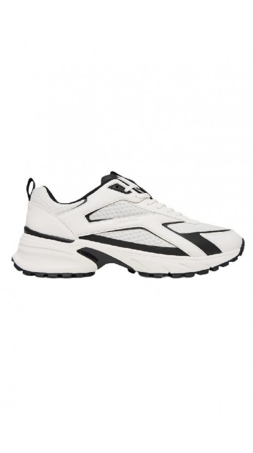 CALVIN KLEIN HIKE RUNNER LACEUP STRIP M-LT ΠΑΠΟΥΤΣΙ ΑΝΔΡΙΚΟ WHITE/BLACK