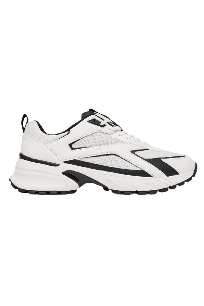 CALVIN KLEIN HIKE RUNNER LACEUP STRIP M-LT ΠΑΠΟΥΤΣΙ ΑΝΔΡΙΚΟ WHITE/BLACK