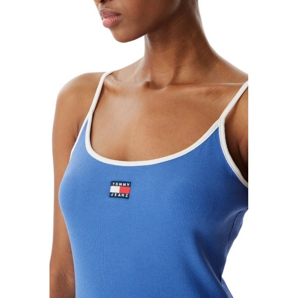 TOMMY JEANS SLIM BADGE STRAPPY ΤΟΠ ΓΥΝΑΙΚΕΙΟ BLUE