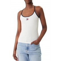TOMMY JEANS SLIM BADGE STRAPPY ΤΟΠ ΓΥΝΑΙΚΕΙΟ ECRU