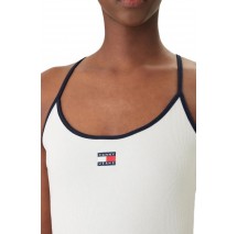 TOMMY JEANS SLIM BADGE STRAPPY ΤΟΠ ΓΥΝΑΙΚΕΙΟ ECRU