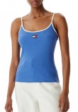 TOMMY JEANS SLIM BADGE STRAPPY ΤΟΠ ΓΥΝΑΙΚΕΙΟ BLUE