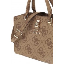GUESS QUEENSLAND LUXURY SATCHEL ΤΣΑΝΤΑ ΓΥΝΑΙΚΕΙΑ LATTE