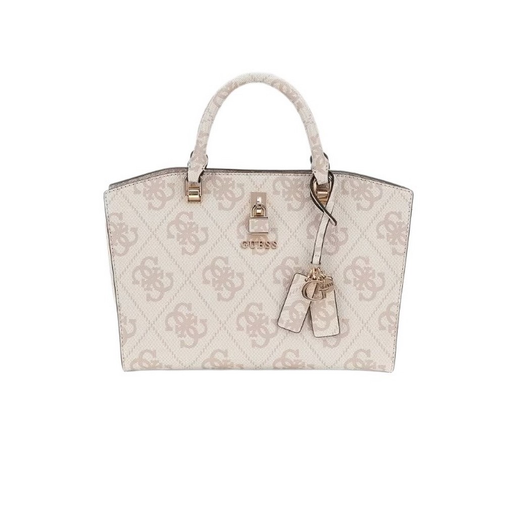 GUESS QUEENSLAND LUXURY SATCHEL ΤΣΑΝΤΑ ΓΥΝΑΙΚΕΙΑ DOVE