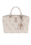 GUESS QUEENSLAND LUXURY SATCHEL ΤΣΑΝΤΑ ΓΥΝΑΙΚΕΙΑ DOVE