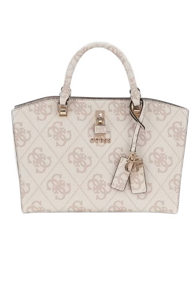 GUESS QUEENSLAND LUXURY SATCHEL ΤΣΑΝΤΑ ΓΥΝΑΙΚΕΙΑ DOVE