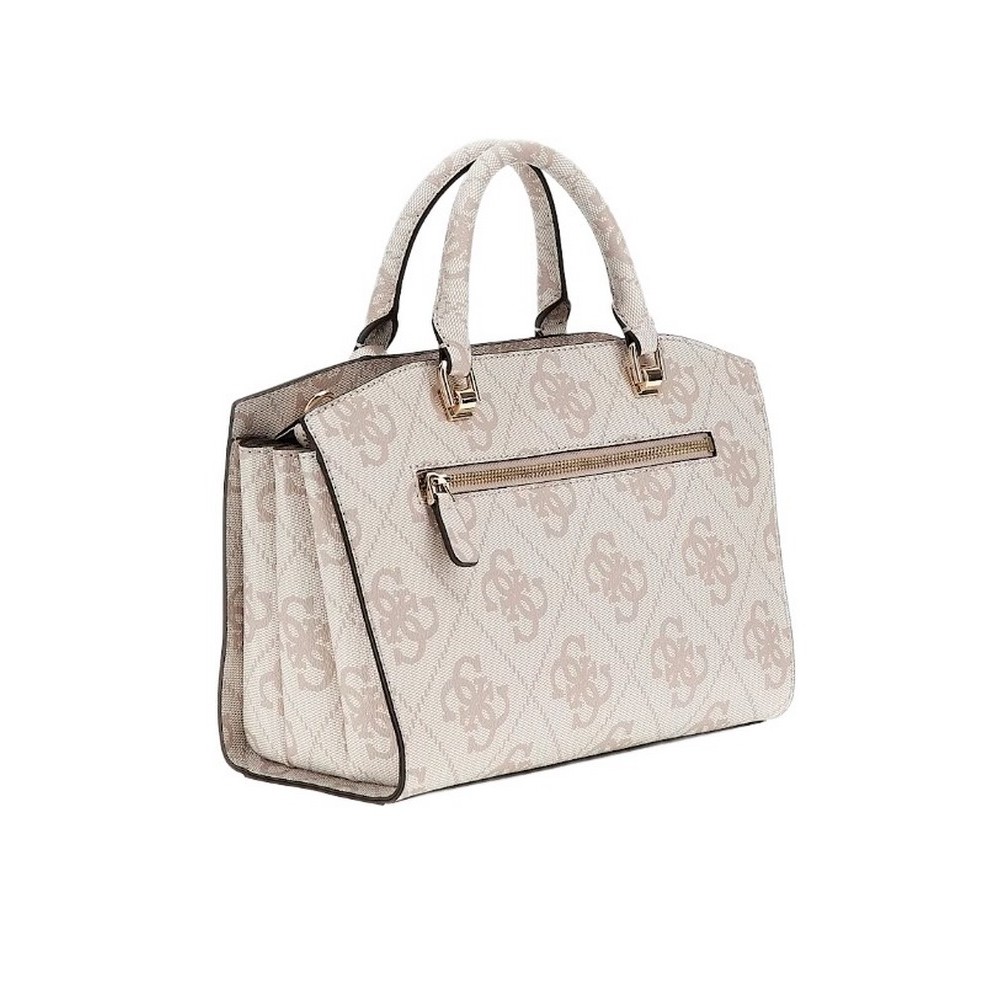 GUESS QUEENSLAND LUXURY SATCHEL ΤΣΑΝΤΑ ΓΥΝΑΙΚΕΙΑ DOVE