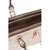 GUESS QUEENSLAND LUXURY SATCHEL ΤΣΑΝΤΑ ΓΥΝΑΙΚΕΙΑ DOVE