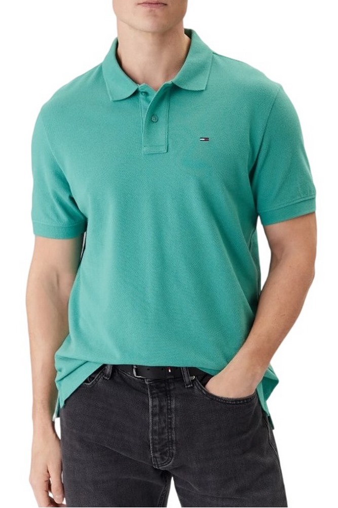 TOMMY JEANS REG ESS POLO EXT T-SHIRT ΜΠΛΟΥΖΑ ΑΝΔΡΙΚΗ GREEN
