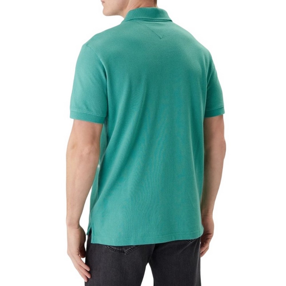 TOMMY JEANS REG ESS POLO EXT T-SHIRT ΜΠΛΟΥΖΑ ΑΝΔΡΙΚΗ GREEN