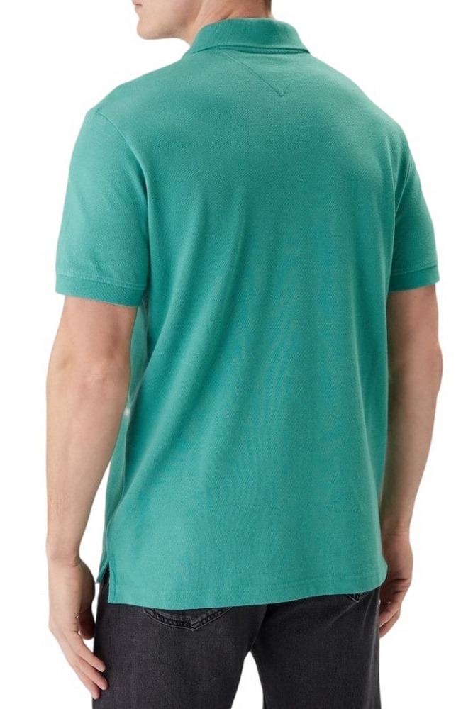 TOMMY JEANS REG ESS POLO EXT T-SHIRT ΜΠΛΟΥΖΑ ΑΝΔΡΙΚΗ GREEN