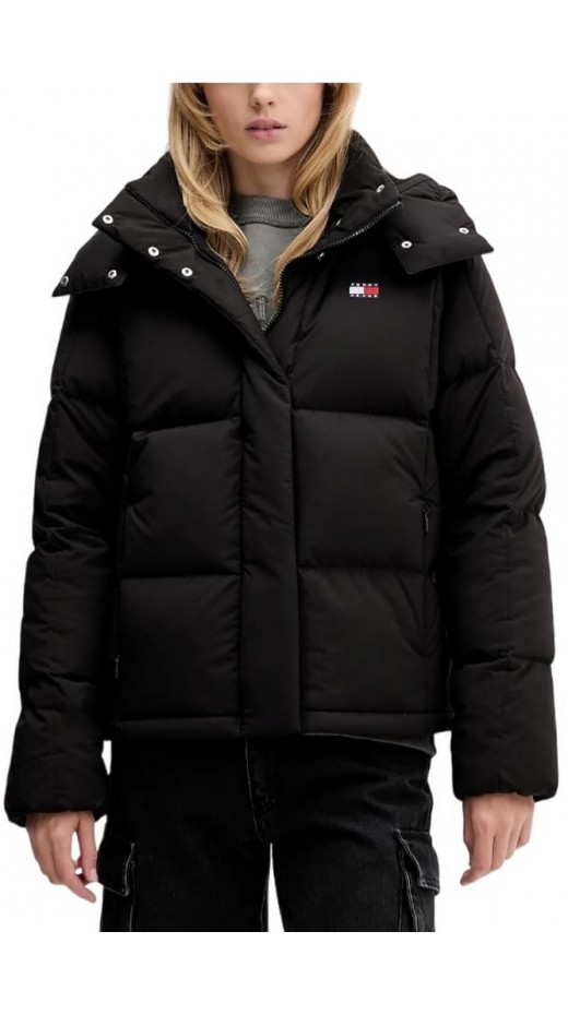 TOMMY JEANS ALASKA GRID DOWN JACKET EXT ΜΠΟΥΦΑΝ ΓΥΝΑΙΚΕΙΟ BLACK