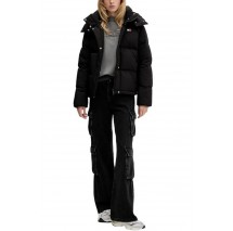 TOMMY JEANS ALASKA GRID DOWN JACKET EXT ΜΠΟΥΦΑΝ ΓΥΝΑΙΚΕΙΟ BLACK