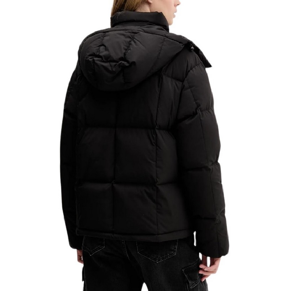 TOMMY JEANS ALASKA GRID DOWN JACKET EXT ΜΠΟΥΦΑΝ ΓΥΝΑΙΚΕΙΟ BLACK