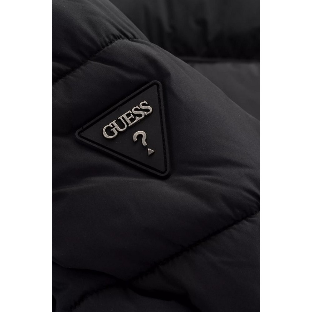 GUESS GLORIA QUILTED LONG PUFFER ΜΠΟΥΦΑΝ ΓΥΝΑΙΚΕΙΟ BLACK