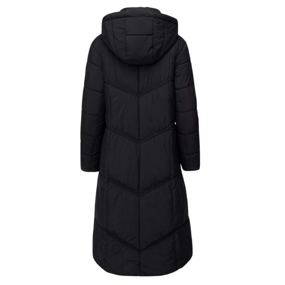 GUESS GLORIA QUILTED LONG PUFFER ΜΠΟΥΦΑΝ ΓΥΝΑΙΚΕΙΟ BLACK