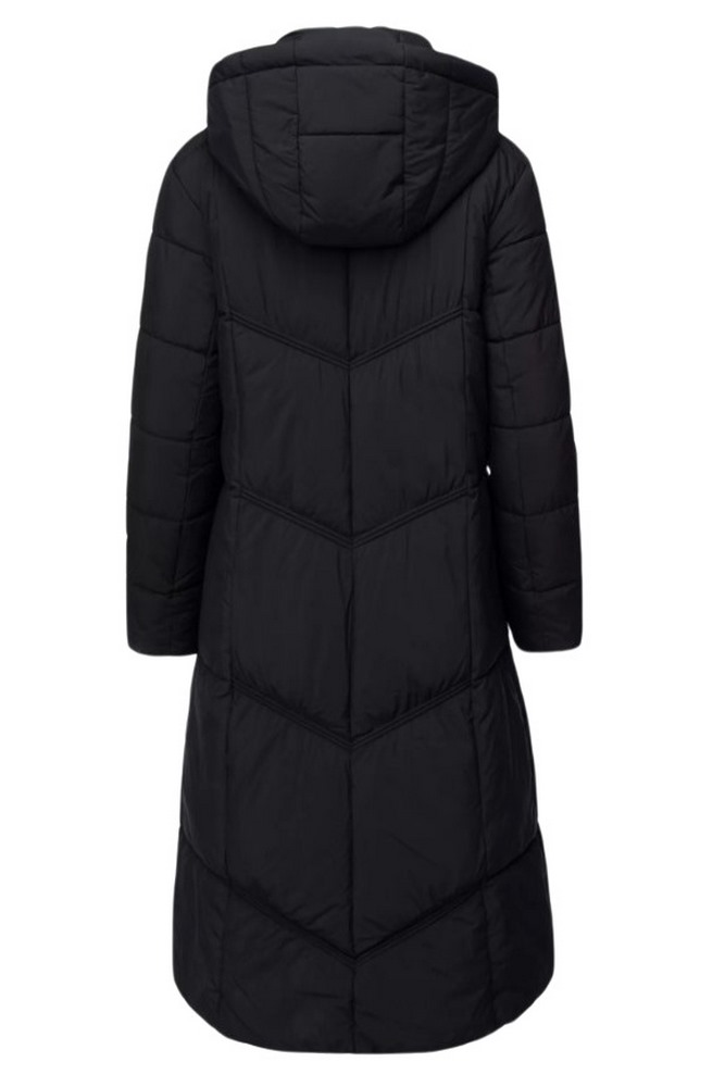 GUESS GLORIA QUILTED LONG PUFFER ΜΠΟΥΦΑΝ ΓΥΝΑΙΚΕΙΟ BLACK
