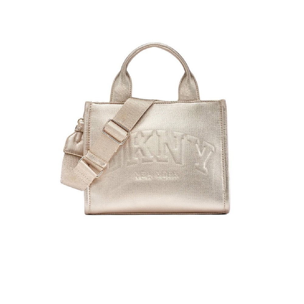 DKNY HANDLEE TOTE HANDBAG R54ADC80 ΤΣΑΝΤΑ ΓΥΝΑΙΚΕΙΑ GOLD