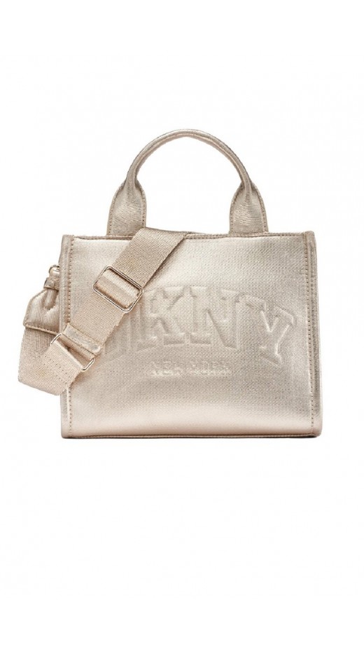 DKNY HANDLEE TOTE HANDBAG R54ADC80 ΤΣΑΝΤΑ ΓΥΝΑΙΚΕΙΑ GOLD