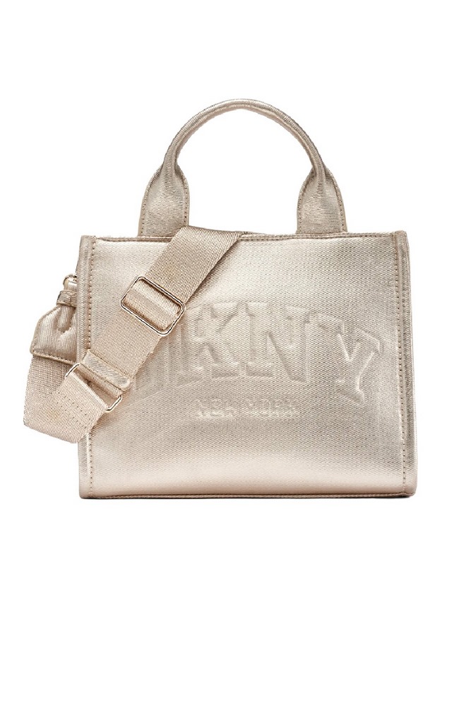 DKNY HANDLEE TOTE HANDBAG R54ADC80 ΤΣΑΝΤΑ ΓΥΝΑΙΚΕΙΑ GOLD