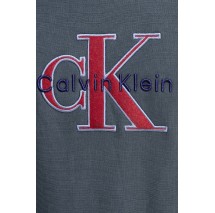 CALVIN KLEIN JEANS PREMIUM TRI-COLOR MONOLOGO ΦΟΥΤΕΡ ΜΠΛΟΥΖΑ ΑΝΔΡΙΚΗ NIGHT BLUE