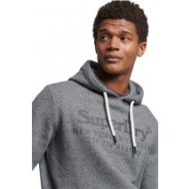 ΜΠΛΟΥΖΑ ΦΟΥΤΕΡ  VINTAGE LOGO EMB  ΑΝΔΡΙΚΗ SUPERDRY DARK GREY