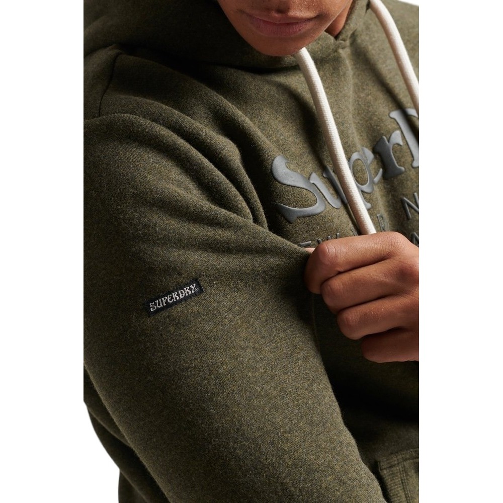 ΜΠΛΟΥΖΑ ΦΟΥΤΕΡ  VINTAGE LOGO EMB  ΑΝΔΡΙΚΗ SUPERDRY OLIVE
