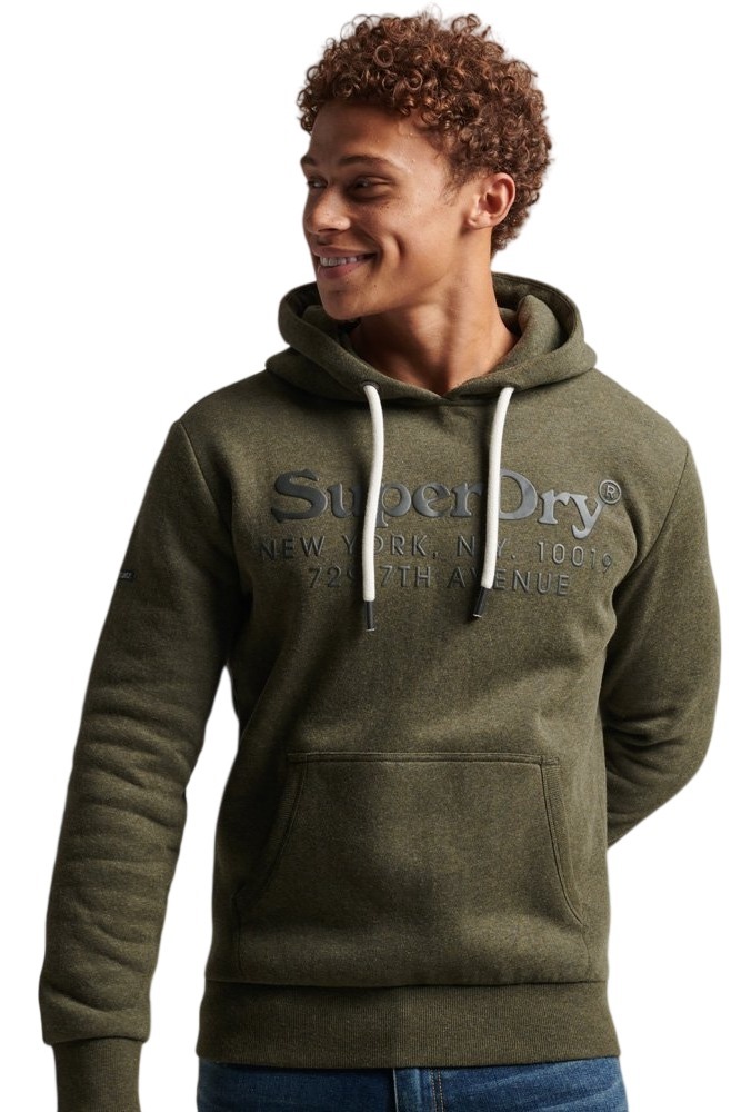 ΜΠΛΟΥΖΑ ΦΟΥΤΕΡ  VINTAGE LOGO EMB  ΑΝΔΡΙΚΗ SUPERDRY OLIVE