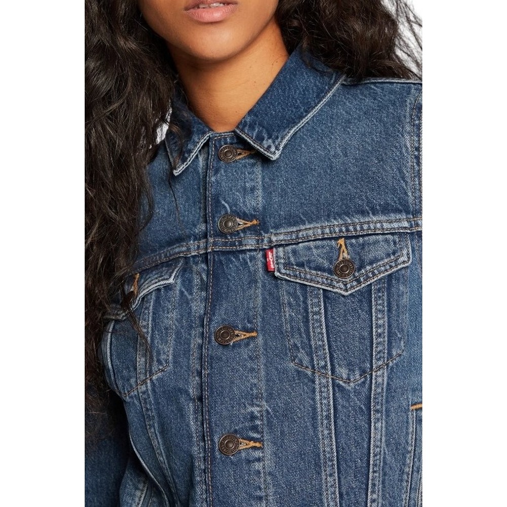 LEVIS ORIGINAL TRUCKER 299450036 ΜΠΟΥΦΑΝ ΓΥΝΑΙΚΕΙΟ BLUΕ DENIM
