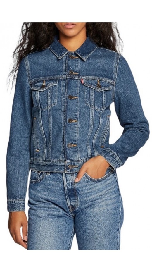 LEVIS ORIGINAL TRUCKER 299450036 ΜΠΟΥΦΑΝ ΓΥΝΑΙΚΕΙΟ BLUΕ DENIM