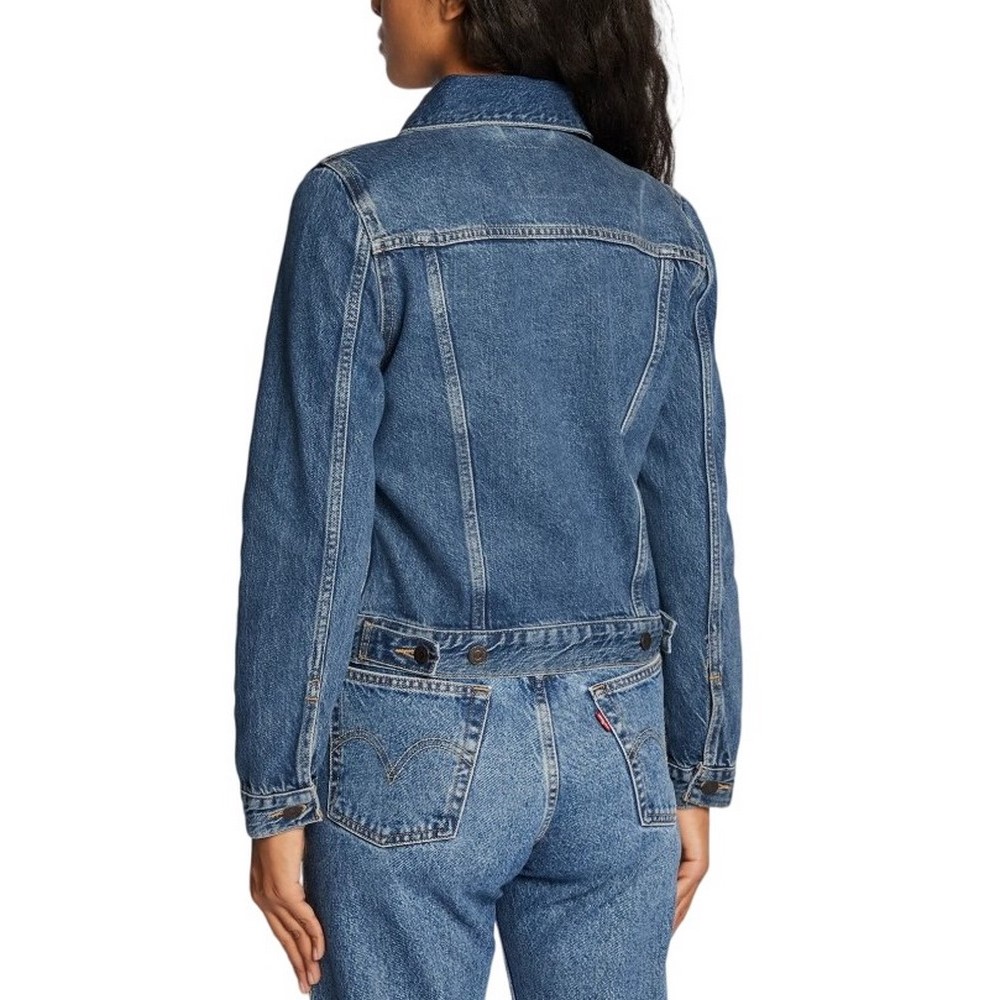 LEVIS ORIGINAL TRUCKER 299450036 ΜΠΟΥΦΑΝ ΓΥΝΑΙΚΕΙΟ BLUΕ DENIM