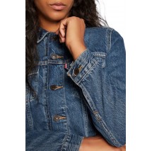 LEVIS ORIGINAL TRUCKER 299450036 ΜΠΟΥΦΑΝ ΓΥΝΑΙΚΕΙΟ BLUΕ DENIM