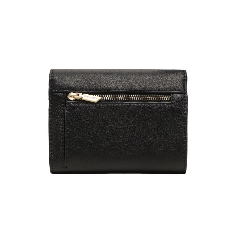 CALVIN KLEIN RE-LOCK TRIFOLD MD PBL ΠΟΡΤΟΦΟΛΙ  ΓΥΝΑΙΚΕΙΟ BLACK