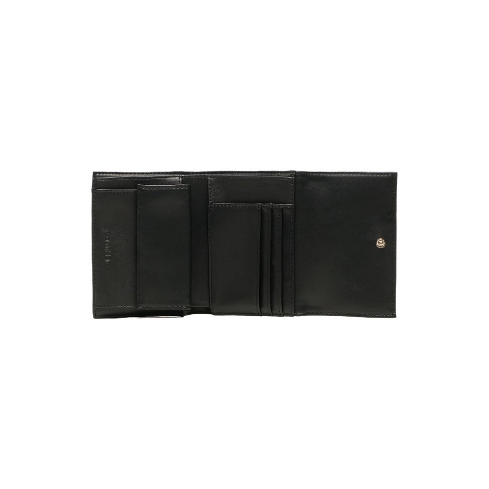 CALVIN KLEIN JEANS RE-LOCK TRIFOLD MD PBL ΠΟΡΤΟΦΟΛΙ  ΓΥΝΑΙΚΕΙΟ BLACK