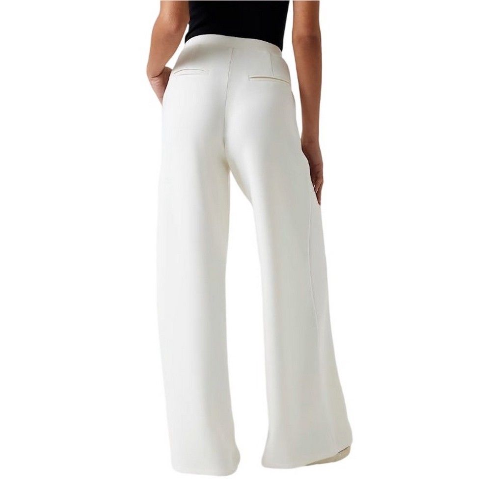 GUESS OLYMPE WIDE LEG PANTS ΦΟΡΜΑ ΓΥΝΑΙΚΕΙΑ OFF WHITE