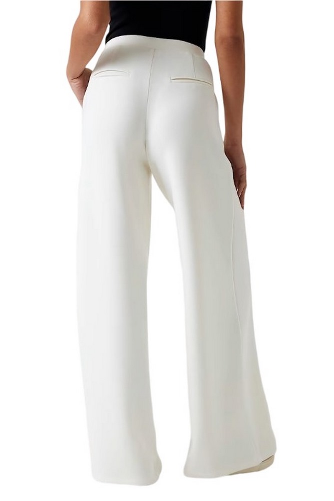 GUESS OLYMPE WIDE LEG PANTS ΦΟΡΜΑ ΓΥΝΑΙΚΕΙΑ OFF WHITE