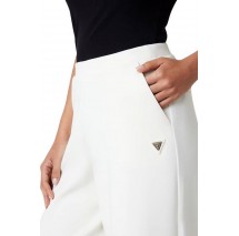 GUESS OLYMPE WIDE LEG PANTS ΦΟΡΜΑ ΓΥΝΑΙΚΕΙΑ OFF WHITE