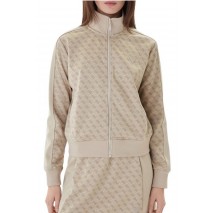 GUESS MAYA 4G FULLZIP SWEATSHIRT ΖΑΚΕΤΑ ΦΟΥΤΕΡ ΓΥΝΑΙΚΕΙΑ BEIGE