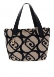 LIU JO MIN OF 2 L TOTE AF5154E0305 ΤΣΑΝΤΑ ΓΥΝΑΙΚΕΙΑ BLACK/ECRU