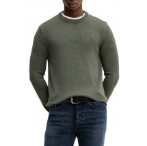 TOMMY JEANS SLIM ESS SWEATER EXT ΜΠΛΟΥΖΑ ΠΛΕΚΤΗ ΑΝΔΡΙΚΗ GREEN