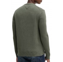 TOMMY JEANS SLIM ESS SWEATER EXT ΜΠΛΟΥΖΑ ΠΛΕΚΤΗ ΑΝΔΡΙΚΗ GREEN