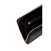 CALVIN KLEIN RAISED CK LONG ZIP AROUND ΠΟΡΤΟΦΟΛΙ ΓΥΝΑΙΚΕΙΟ BLACK