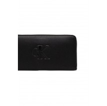 CALVIN KLEIN RAISED CK LONG ZIP AROUND ΠΟΡΤΟΦΟΛΙ ΓΥΝΑΙΚΕΙΟ BLACK